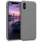 Husa pentru Apple iPhone X/iPhone XS, Silicon, Gri, 46313.155 fotografia produsului