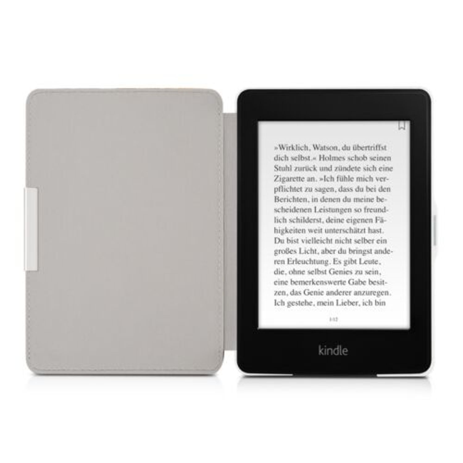 Husa pentru Kindle Paperwhite 7, Piele ecologica, Negru, 23136.17 fotografia produsului View 8 L