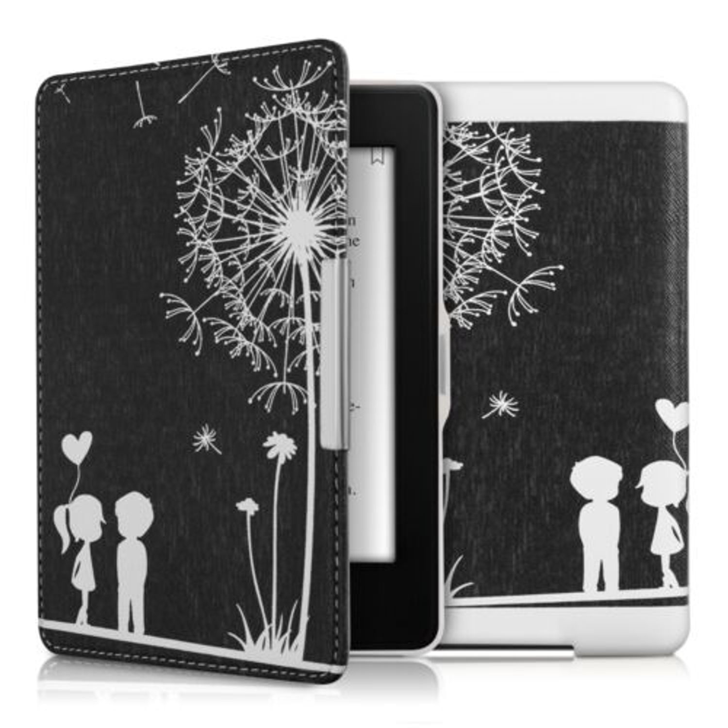 Husa pentru Kindle Paperwhite 7, Piele ecologica, Negru, 23136.17 fotografia produsului