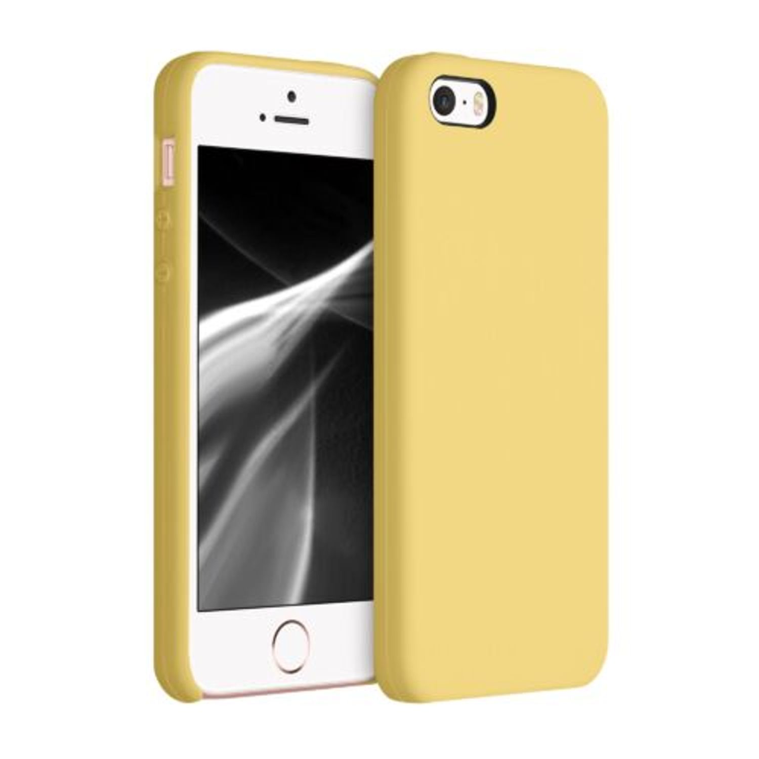 Husa pentru Apple iPhone 5/iPhone 5s/iPhone SE, Silicon, Galben, 42766.216 fotografia produsului