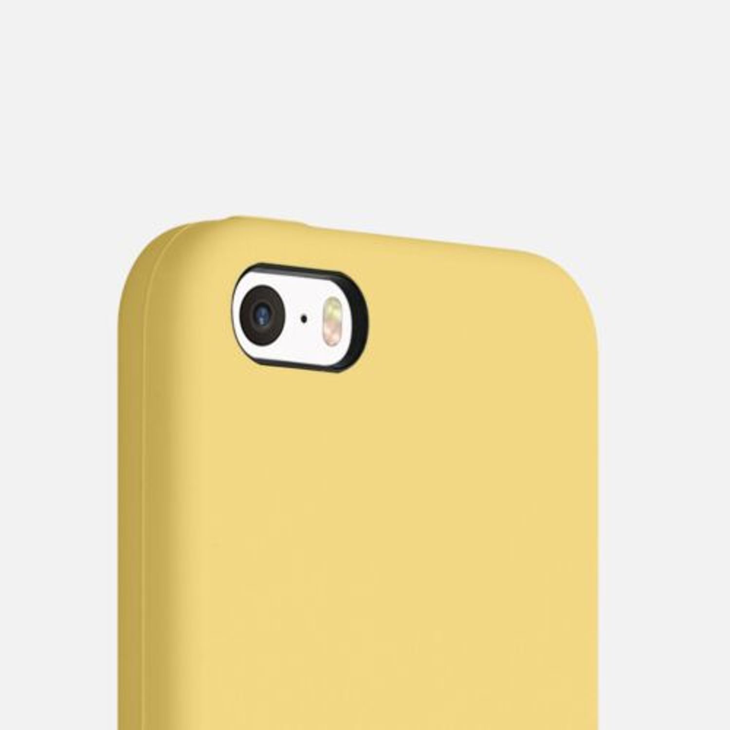 Husa pentru Apple iPhone 5/iPhone 5s/iPhone SE, Silicon, Galben, 42766.216 fotografia produsului View 8 L