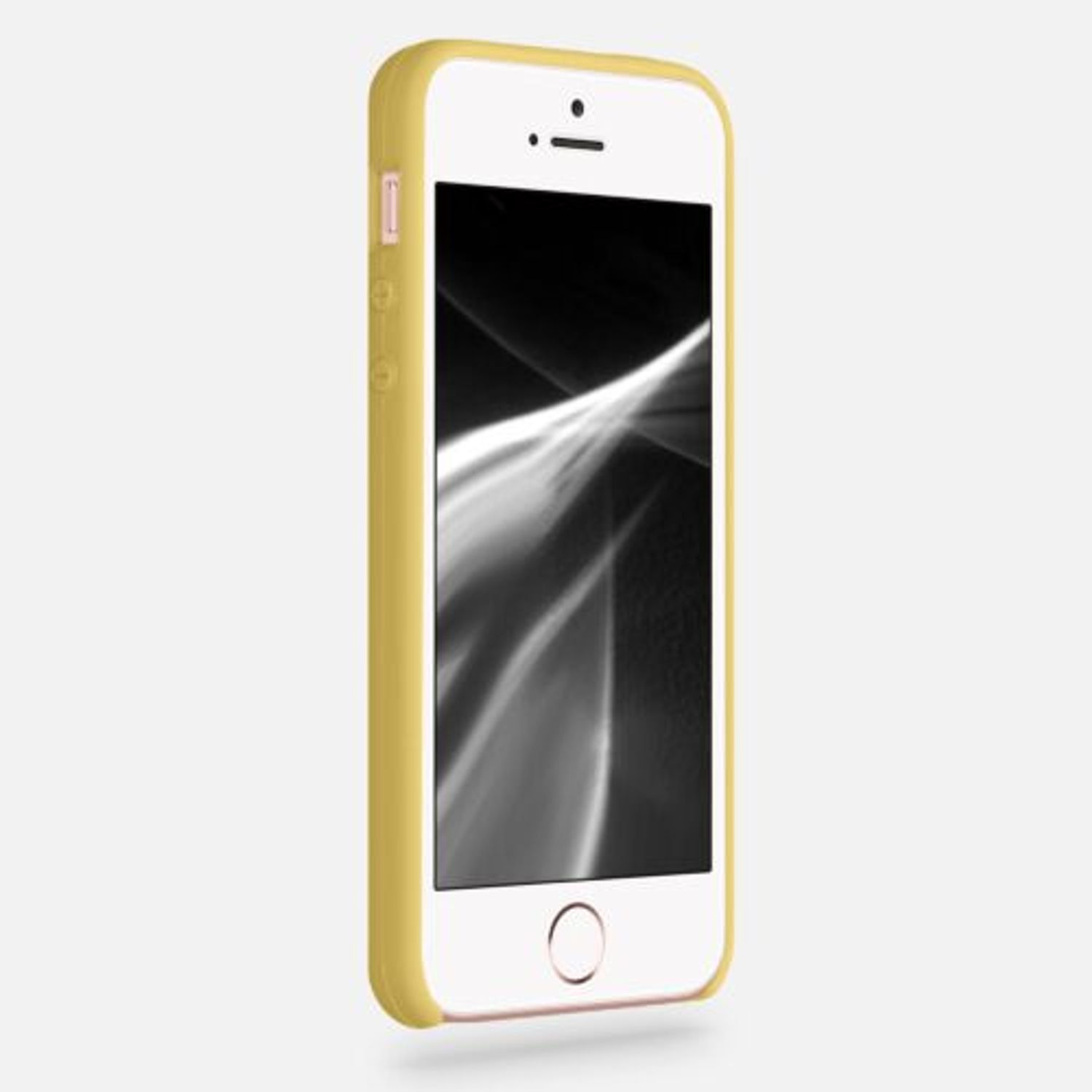 Husa pentru Apple iPhone 5/iPhone 5s/iPhone SE, Silicon, Galben, 42766.216 fotografia produsului View 5 L