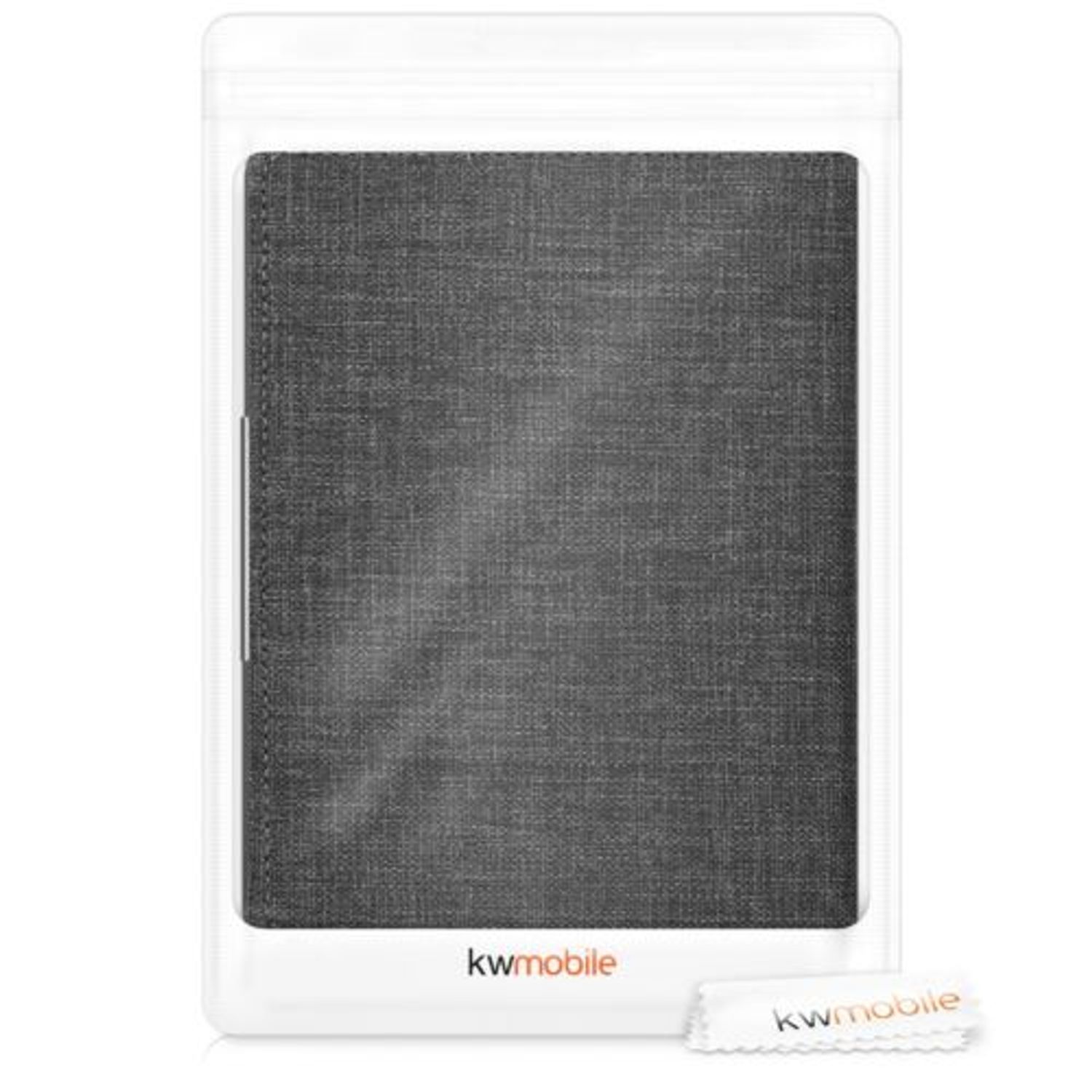 Husa pentru Kobo Glo HD/Touch 2.0, Textil, Gri, 43008.19 fotografia produsului View 7 L