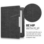 Husa pentru Kobo Glo HD/Touch 2.0, Textil, Gri, 43008.19 fotografia produsului View 3 S