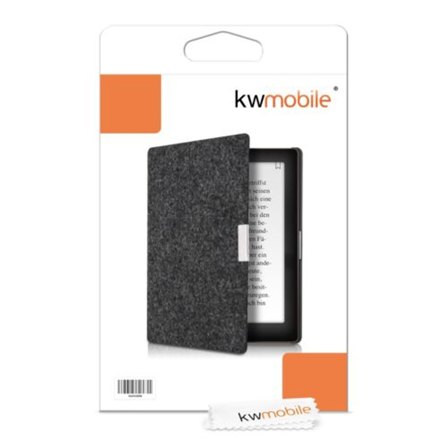 Husa pentru Kobo Aura Edition 1, Textil, Gri, 34346.19 fotografia produsului View 7 L