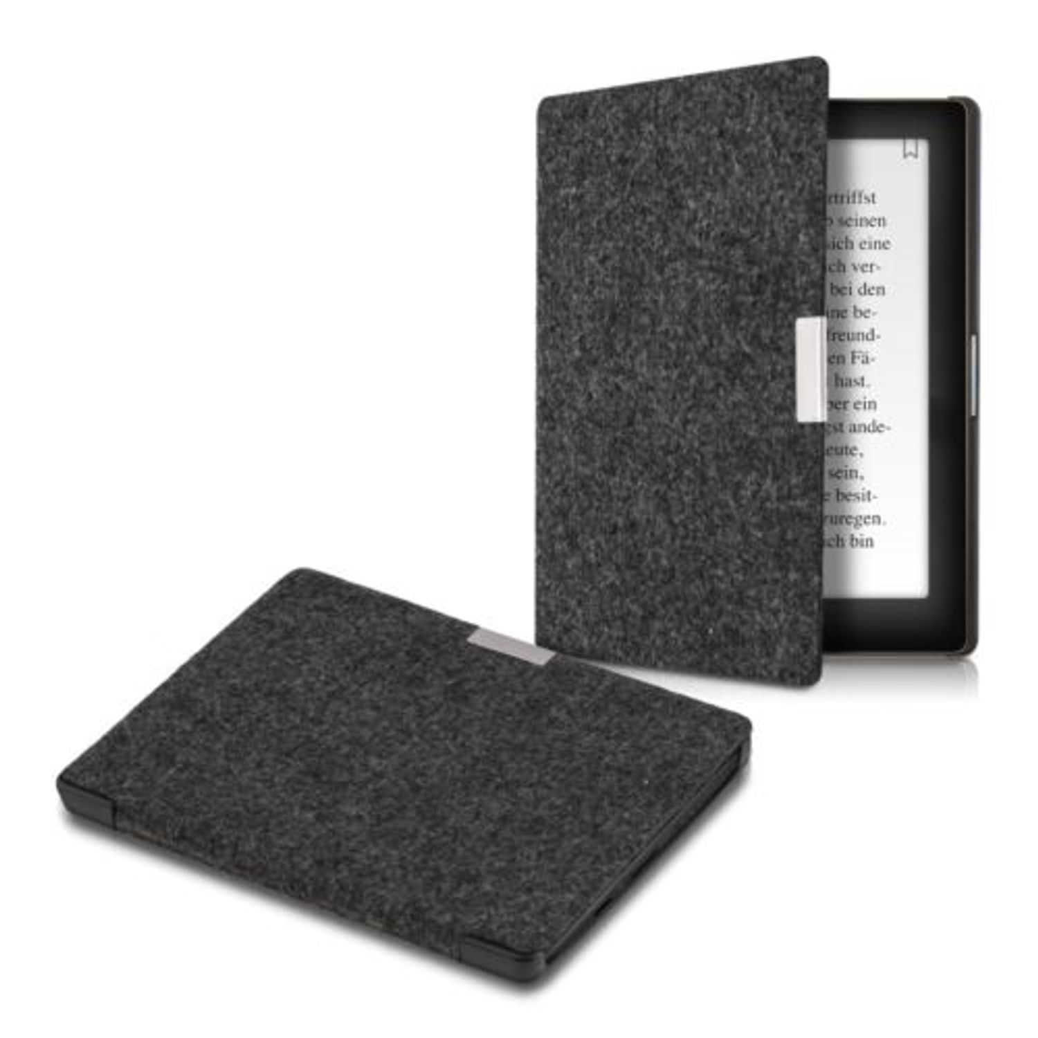Husa pentru Kobo Aura Edition 1, Textil, Gri, 34346.19 fotografia produsului View 2 L