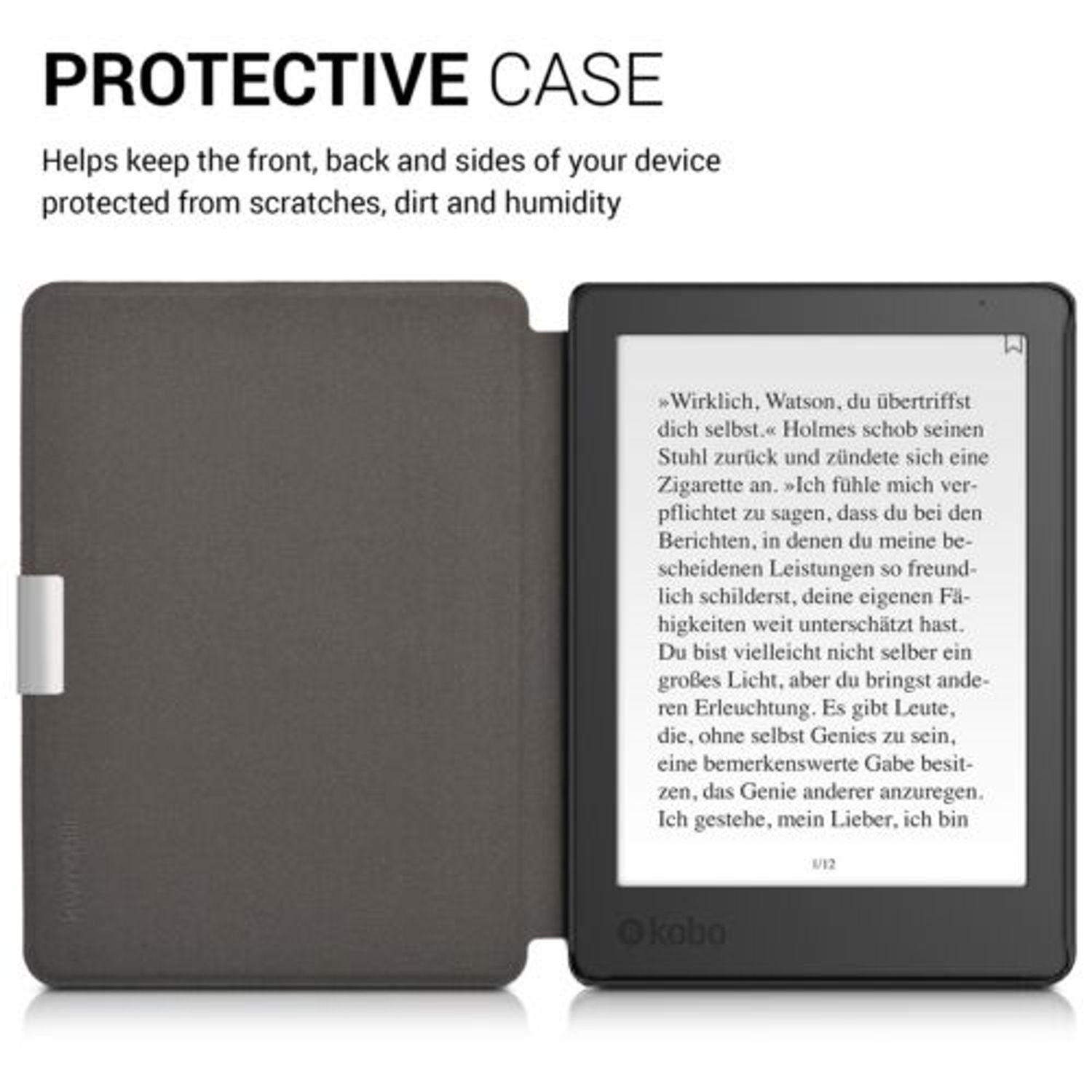 Husa pentru Kobo Aura Edition 2, Piele ecologica, Multicolor, 39841.17 fotografia produsului View 5 L