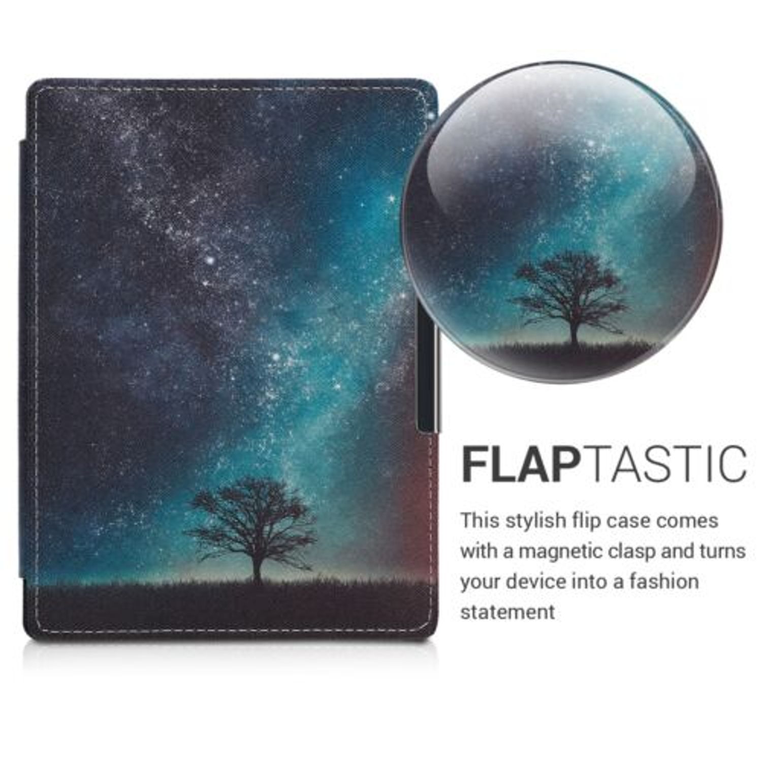 Husa pentru Kobo Aura H2O Edition 1, Piele ecologica, Multicolor, 31485.28 fotografia produsului View 5 L