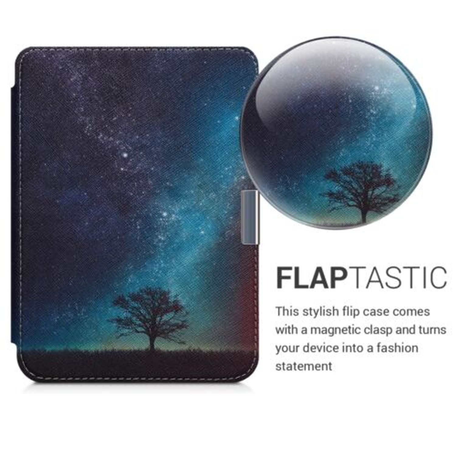 Husa pentru Kobo Clara HD, Piele ecologica, Multicolor, 45220.05 fotografia produsului View 3 L