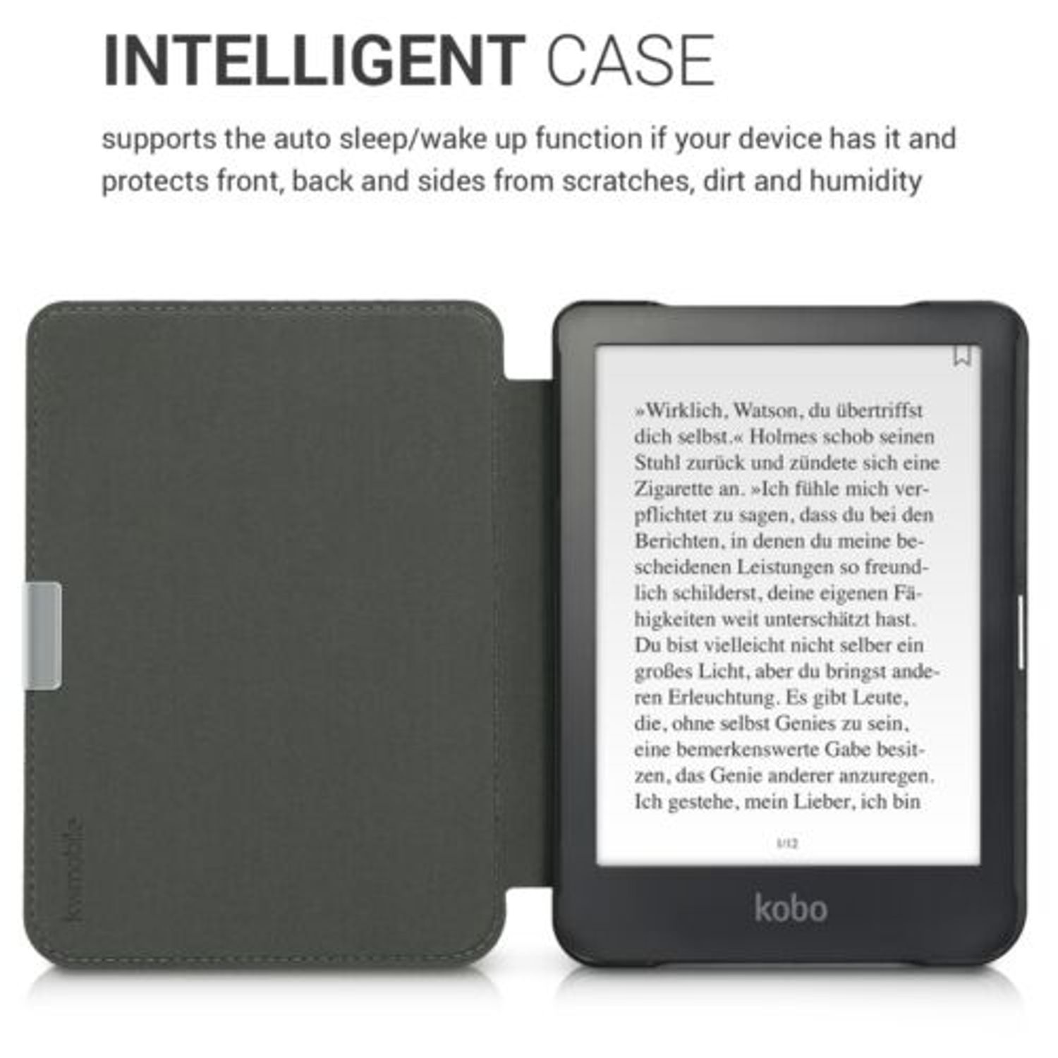 Husa pentru Kobo Clara HD, Piele ecologica, Multicolor, 45220.05 fotografia produsului View 5 L