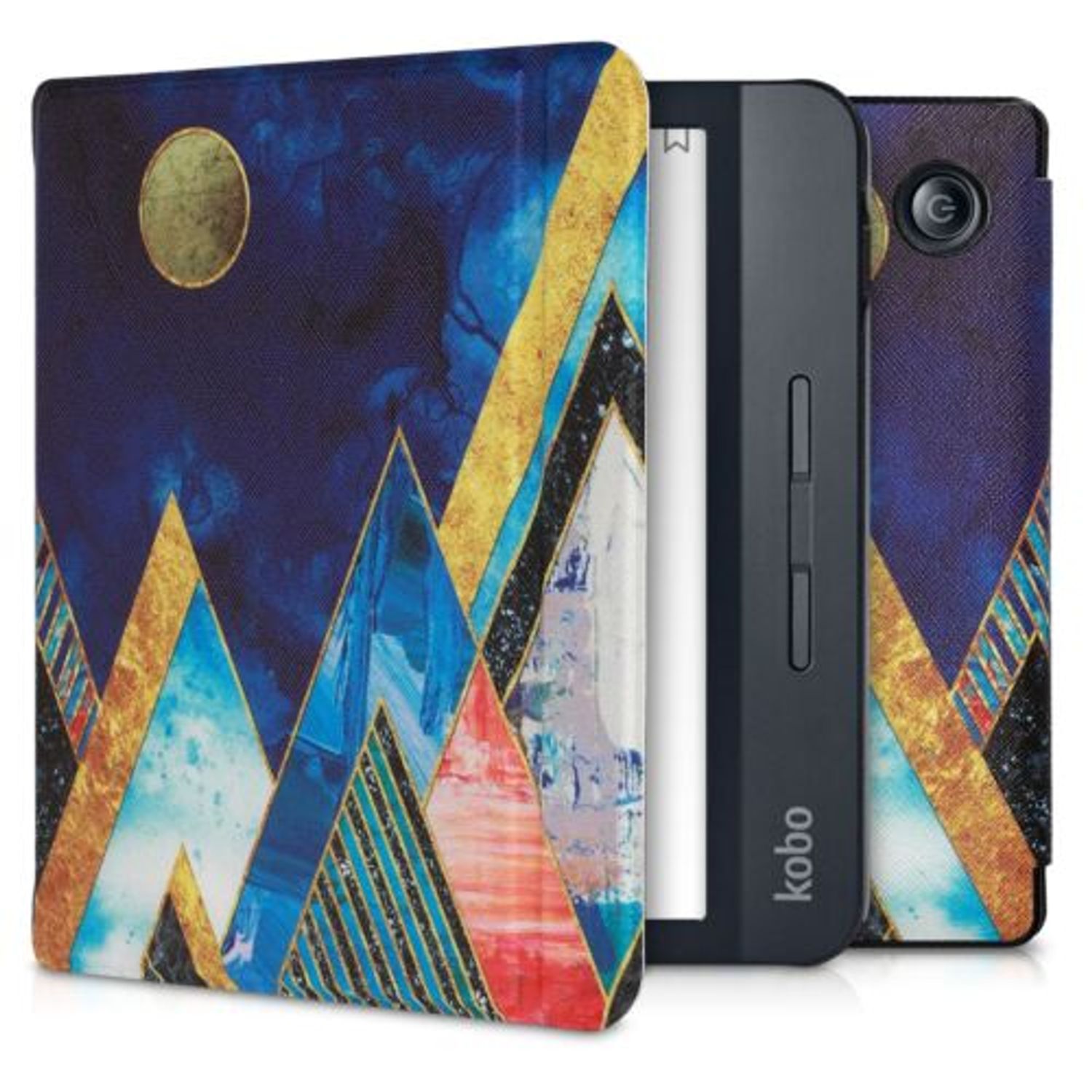 Husa pentru Kobo Libra H2O, Piele ecologica, Multicolor, 50300.07 fotografia produsului