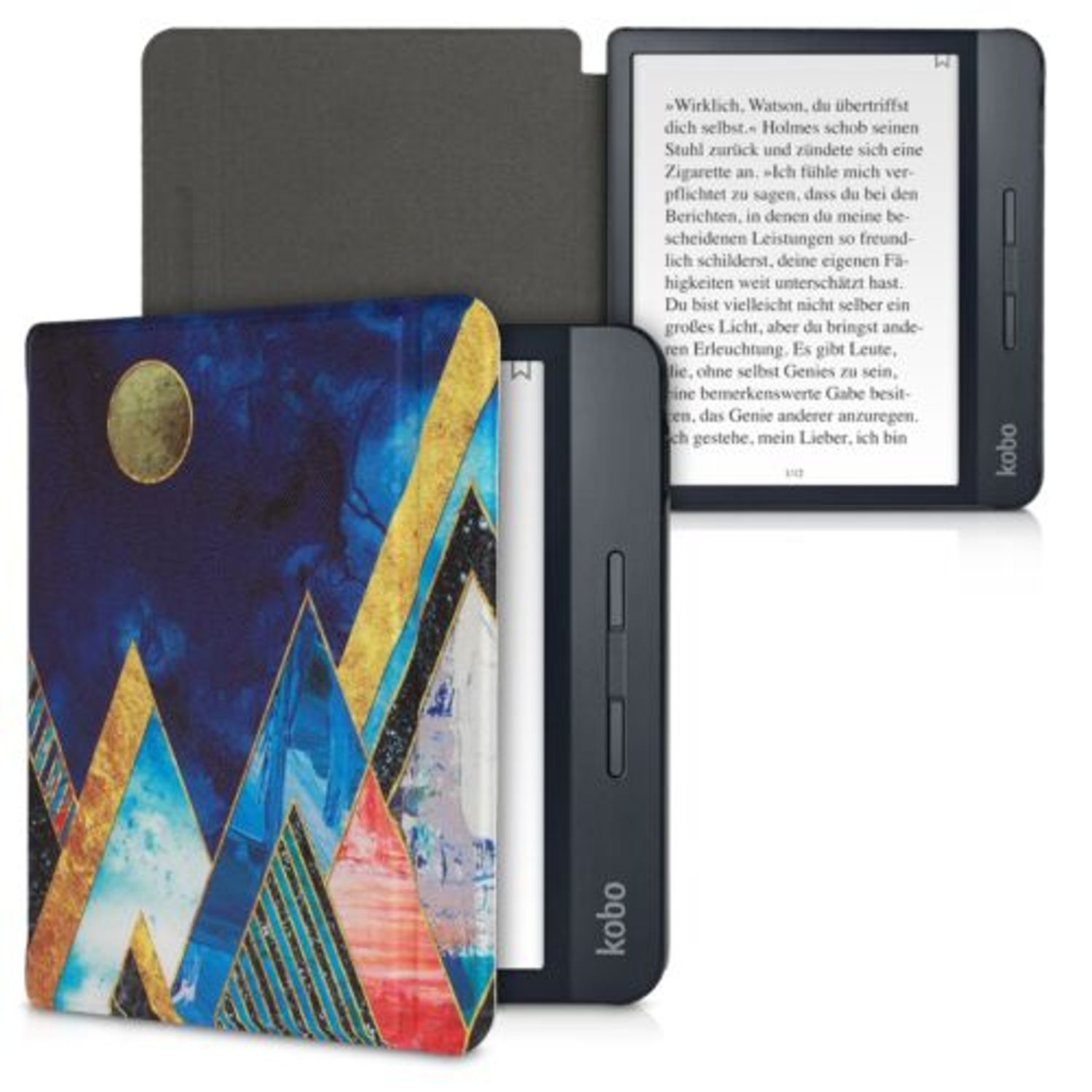 Husa pentru Kobo Libra H2O, Piele ecologica, Multicolor, 50300.07 fotografia produsului View 2 L