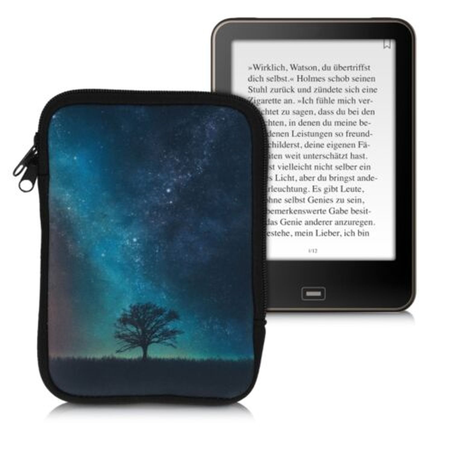 Husa universala pentru eBook reader, Textil, Multicolor, 50335.01 fotografia produsului