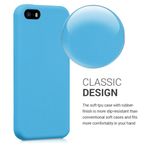 Husa pentru Apple iPhone 5/iPhone 5s/iPhone SE, Silicon, Albastru, 42766.23 fotografia produsului View 13 S