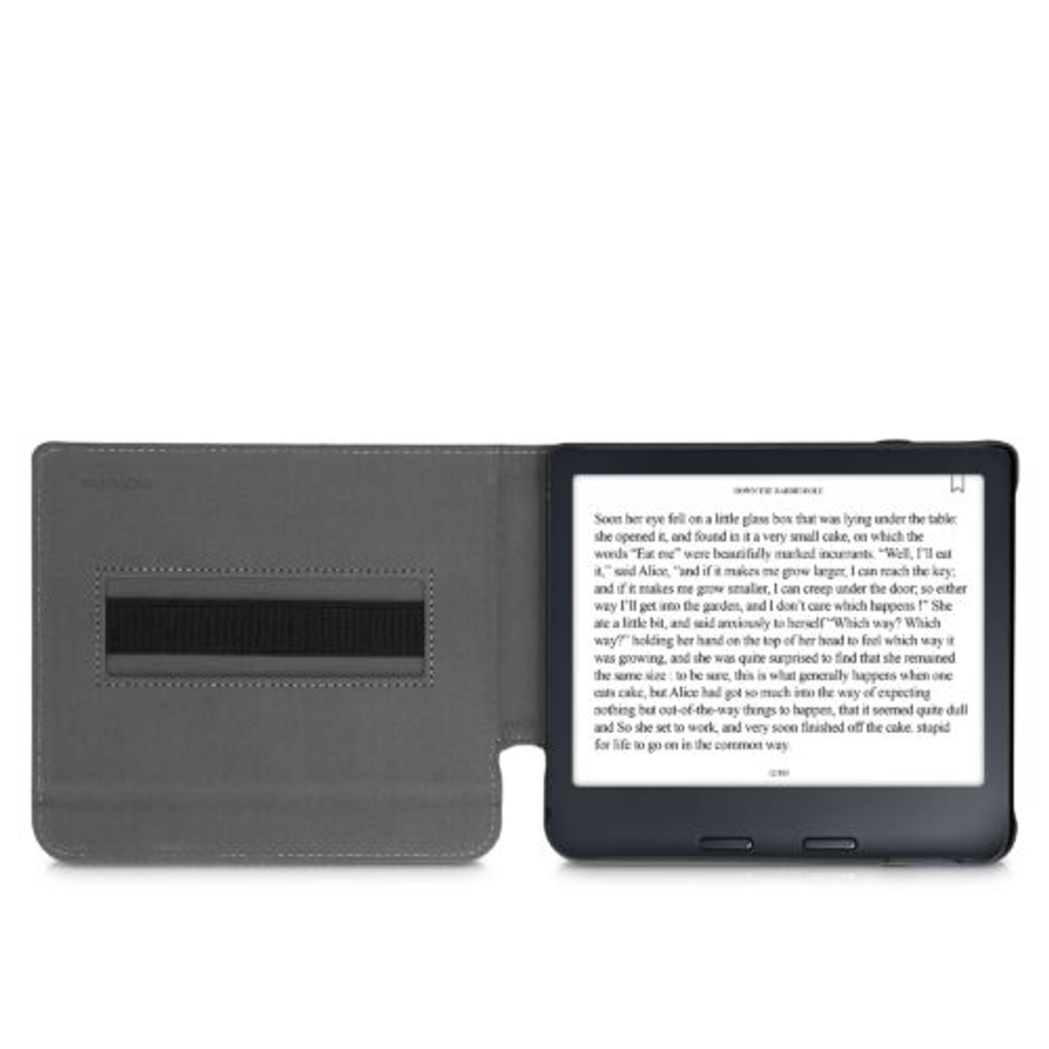Husa pentru Kobo Libra 2, Kwmobile, Gri, Textil, 57174.22 fotografia produsului View 9 L