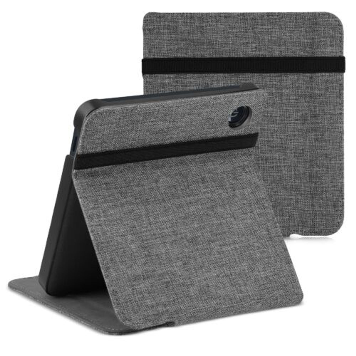 Husa pentru Kobo Libra 2, Kwmobile, Gri, Textil, 57174.22 fotografia produsului View 2 L