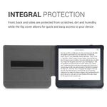 Husa pentru Kobo Libra 2, Kwmobile, Gri, Textil, 57174.22 fotografia produsului View 5 S