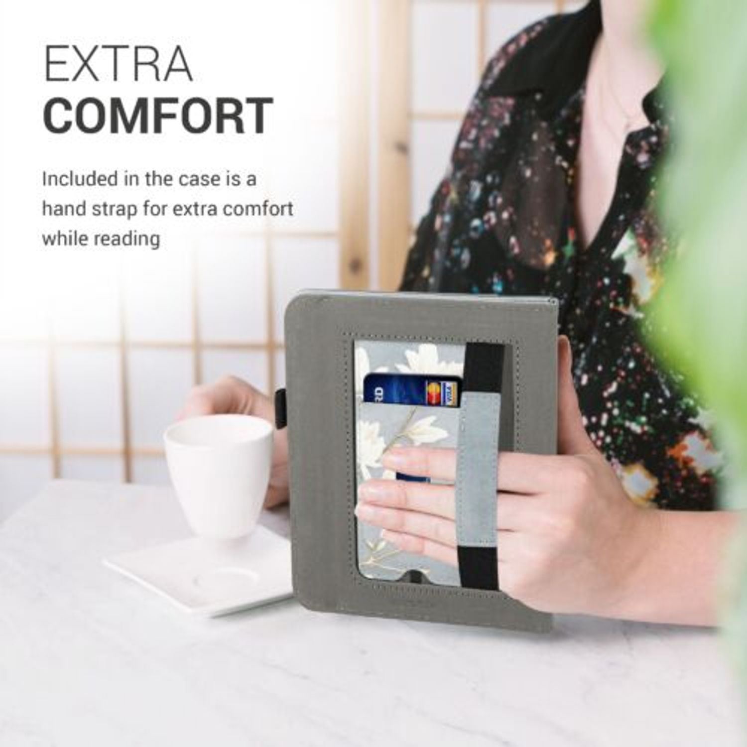Husa pentru Kobo Libra 2, Kwmobile, Multicolor, Piele ecologica, 57219.03 fotografia produsului View 3 L