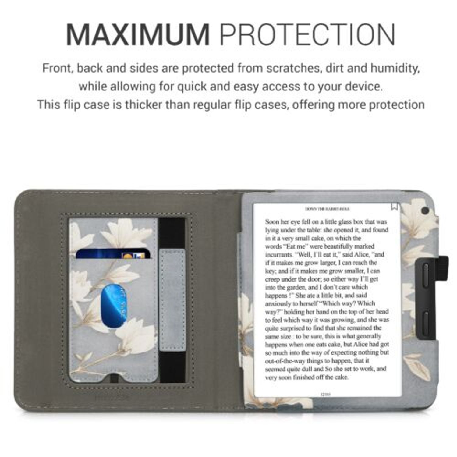 Husa pentru Kobo Libra 2, Kwmobile, Multicolor, Piele ecologica, 57219.03 fotografia produsului View 4 L