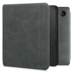 Husa pentru Kobo Libra 2, Kwmobile, Gri, Piele ecologica, 56574.73 fotografia produsului