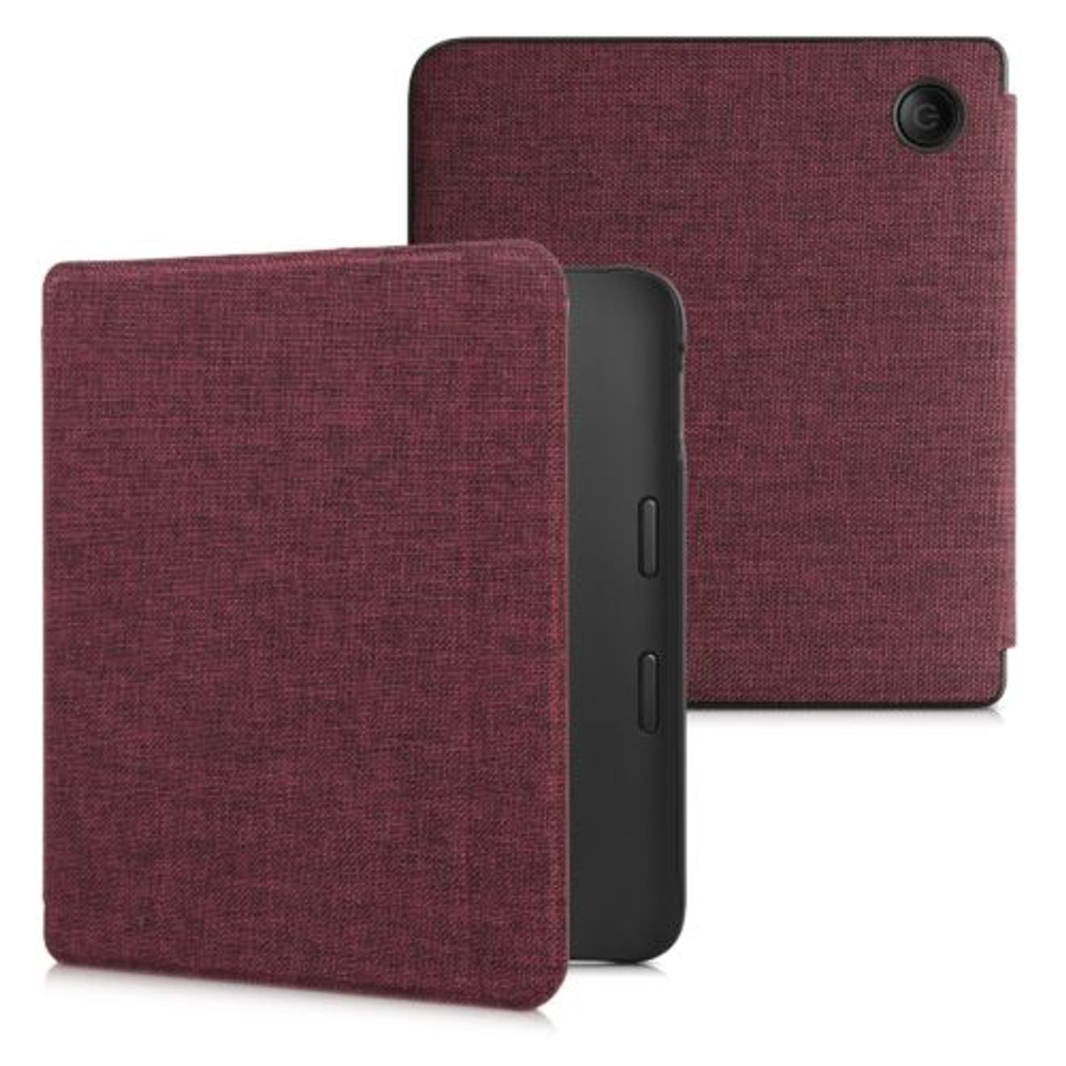 Husa pentru Kobo Libra 2, Kwmobile, Rosu, Textil, 57173.09 fotografia produsului View 2 L