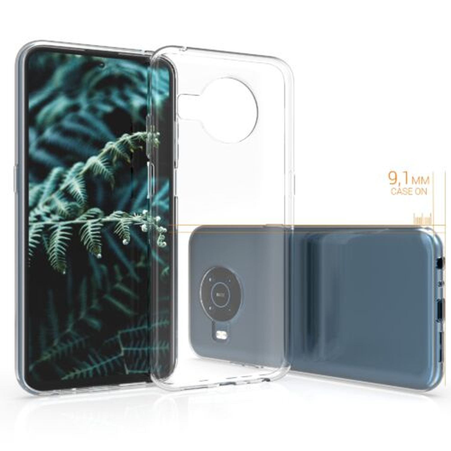 Husa pentru Nokia X10/x20, Silicon, Transparent, 55633.03 fotografia produsului View 4 L