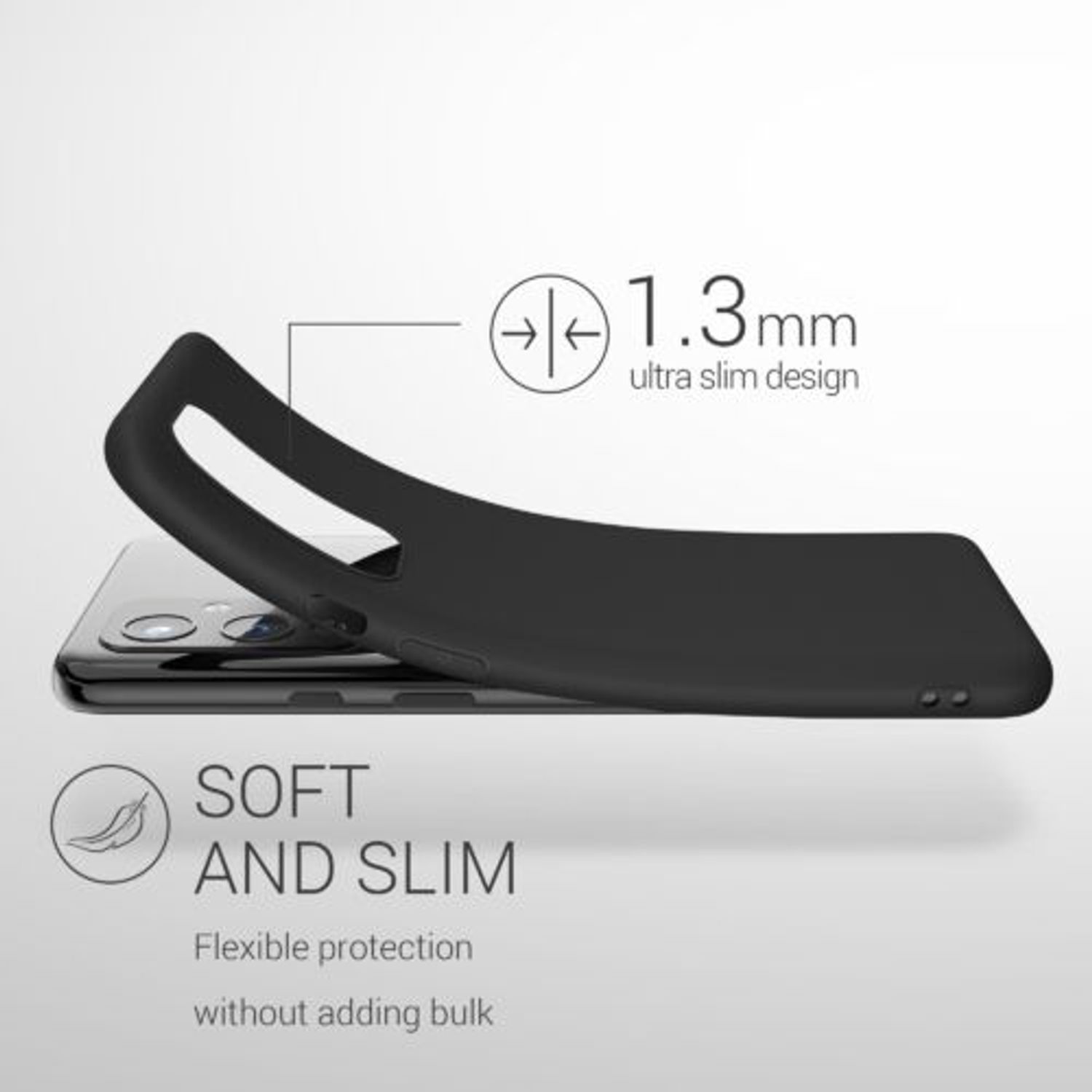 Husa pentru OnePlus 9, Silicon, Negru, 55726.47 fotografia produsului View 2 L