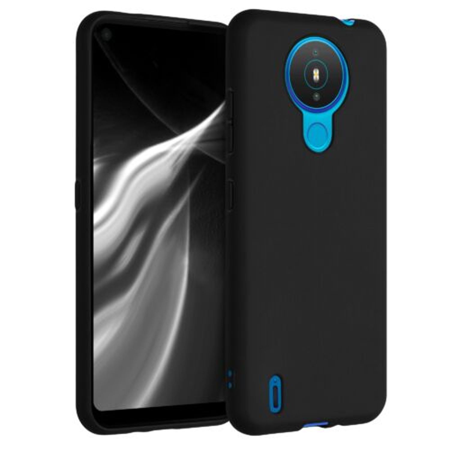 Husa pentru Nokia 1.4, Silicon, Negru, 54468.01 fotografia produsului