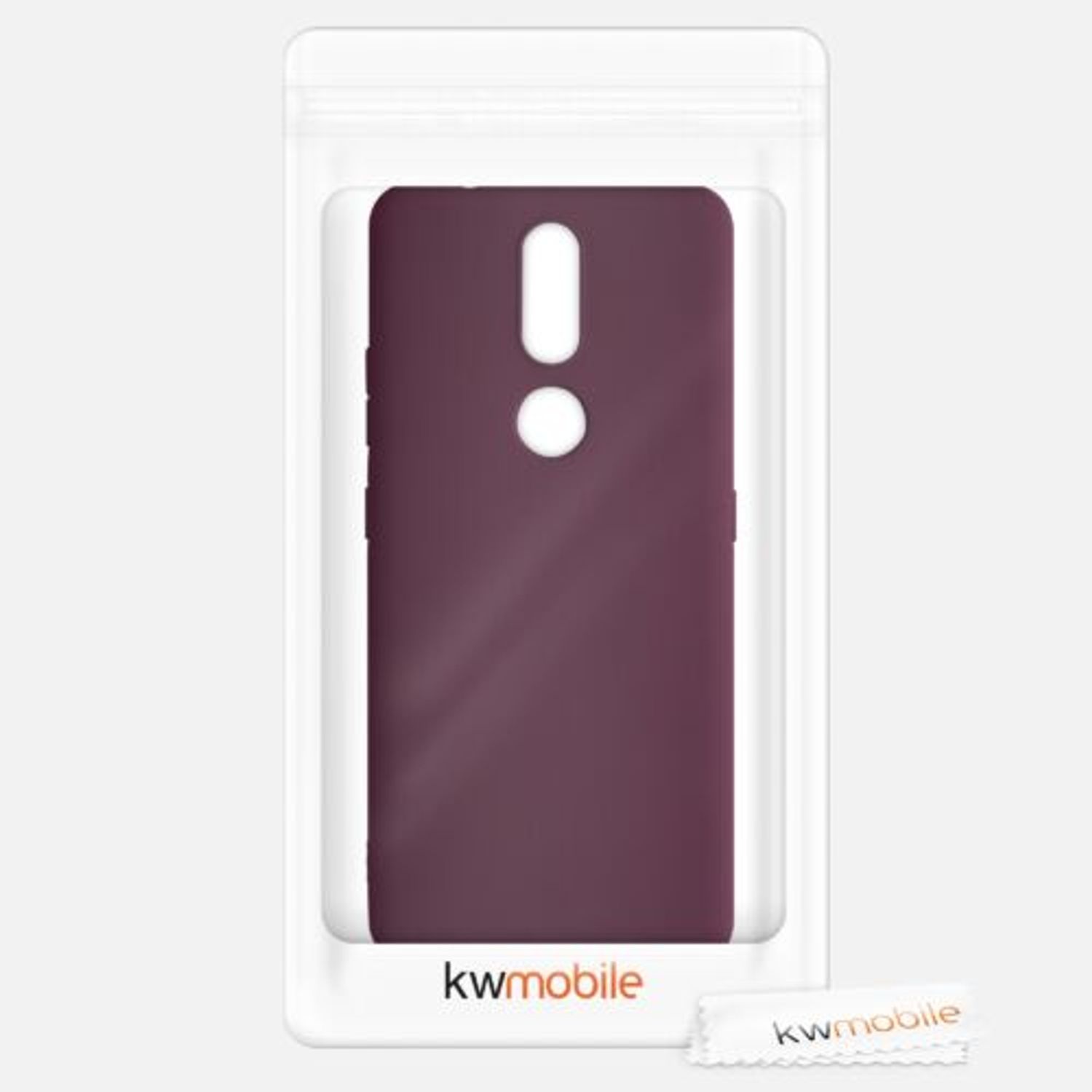 Husa pentru Nokia 2.4, Silicon, Violet, 53496.187 fotografia produsului View 7 L