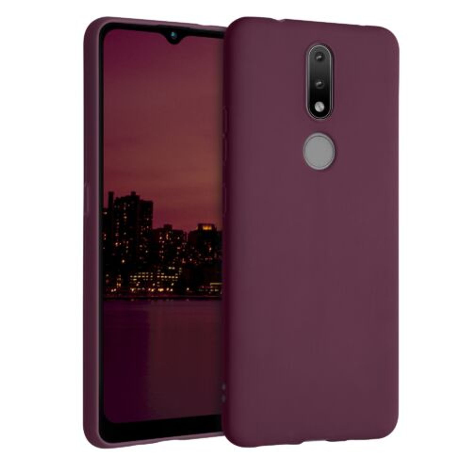Husa pentru Nokia 2.4, Silicon, Violet, 53496.187 fotografia produsului