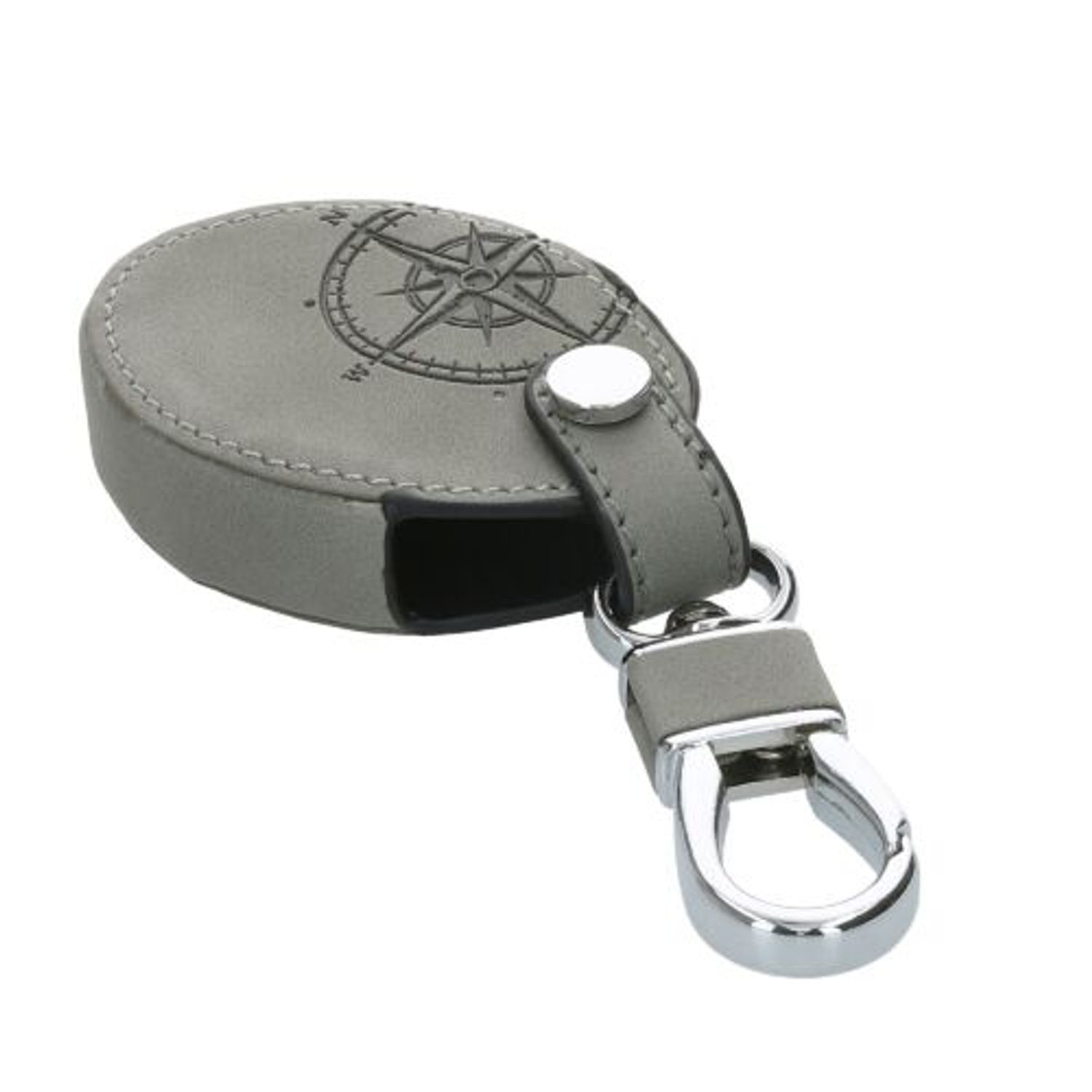 Husa Cheie Auto pentru Mini, 3 Butoane, Kwmobile, Piele nabuc, Gri, 57029.01 fotografia produsului View 2 L