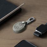 Husa Cheie Auto pentru Mini, 3 Butoane, Kwmobile, Piele nabuc, Gri, 57029.01 fotografia produsului View 10 S