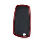 Husa Cheie Auto pentru BMW, 3 Butoane, Keyless Go, Kwmobile, Silicon, Negru/Rosu, 54025.02 fotografia produsului View 6 S