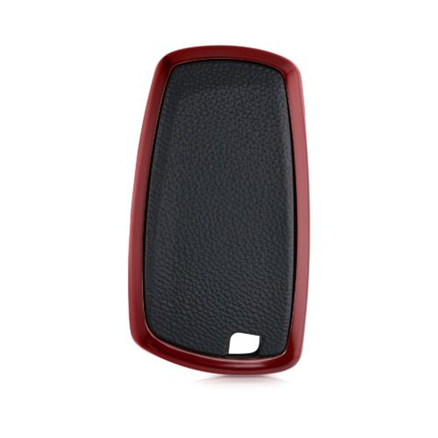 Husa Cheie Auto pentru BMW, 3 Butoane, Keyless Go, Kwmobile, Silicon, Negru/Rosu, 54025.02 fotografia produsului View 6 L