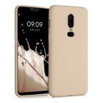 Husa pentru OnePlus 6, Silicon, Crem, 55346.10 fotografia produsului