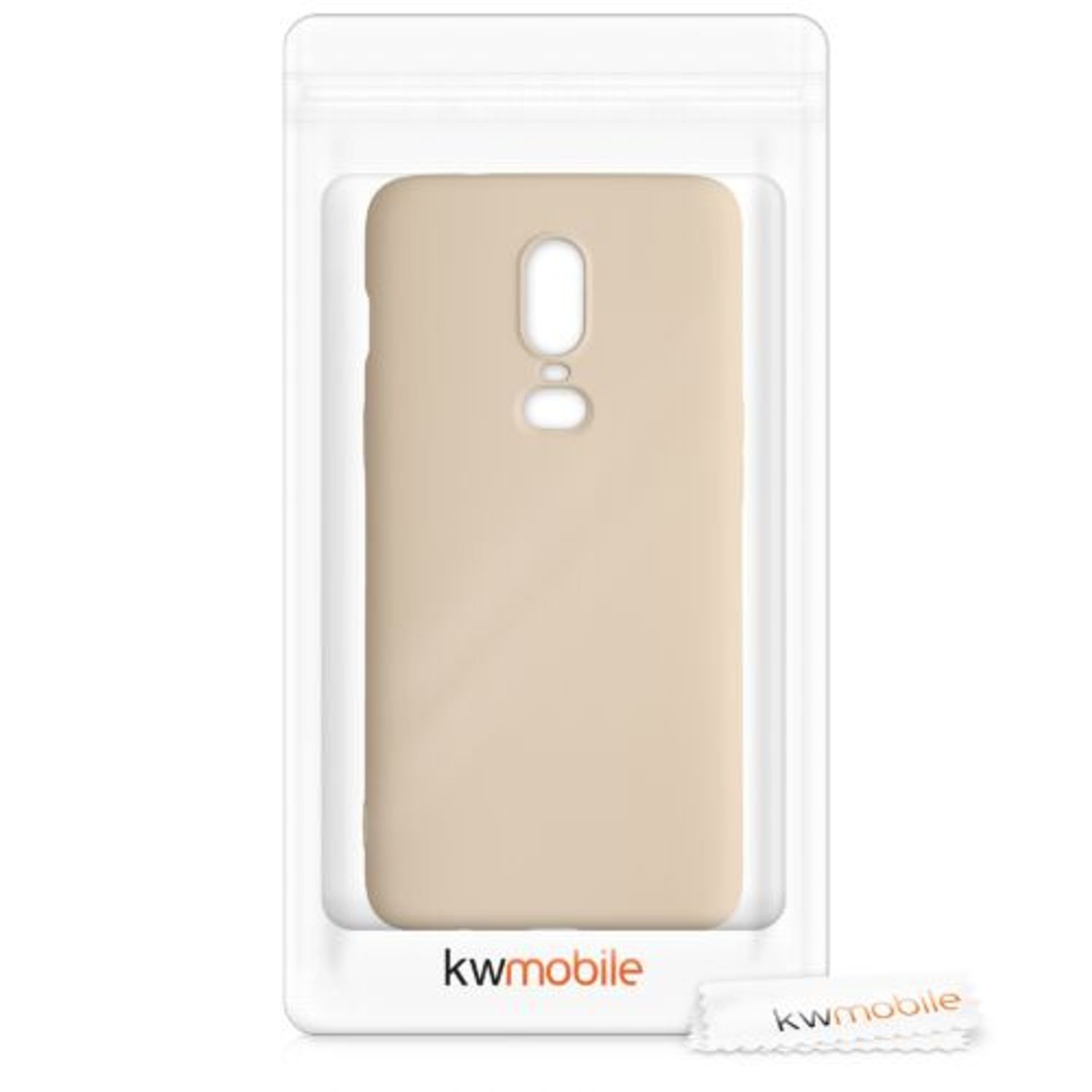 Husa pentru OnePlus 6, Silicon, Crem, 55346.10 fotografia produsului View 9 L