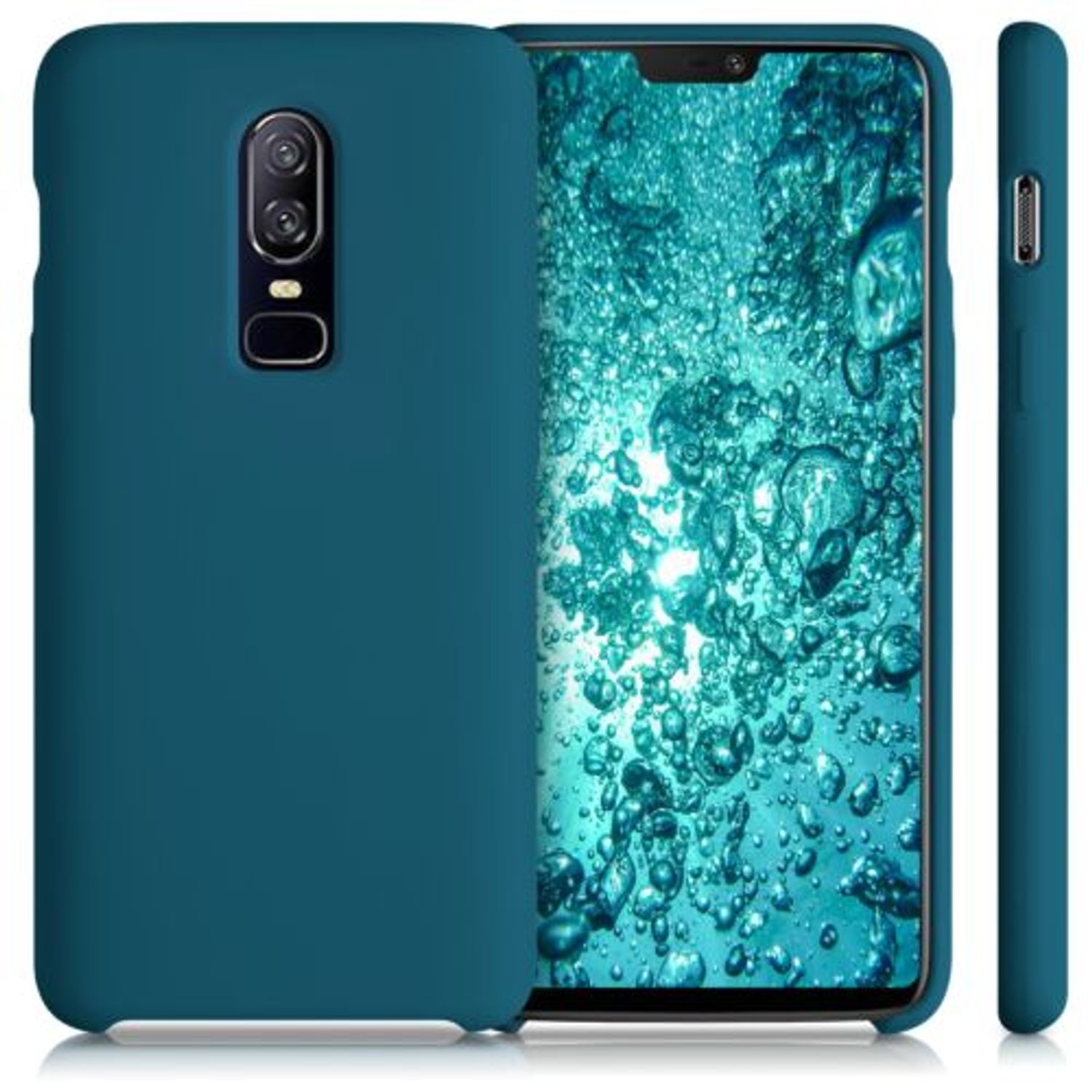 Husa pentru OnePlus 6, Silicon, Verde, 46122.57 fotografia produsului View 2 L