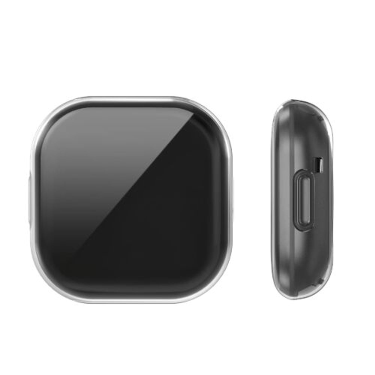 Set 2 huse pentru Fitbit Versa 3/Sense, Silicon, Transparent, 53390.01 fotografia produsului View 4 L