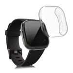 Set 2 huse pentru Fitbit Versa 3/Sense, Silicon, Transparent, 53390.01 fotografia produsului View 8 S