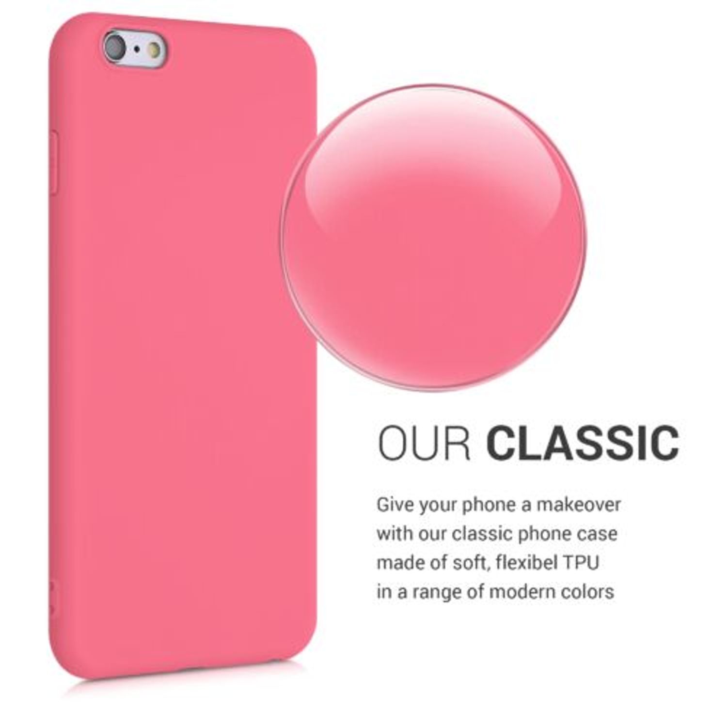Husa pentru Apple iPhone 6 Plus/iPhone 6s Plus, Silicon, Roz, 37726.122 fotografia produsului View 4 L