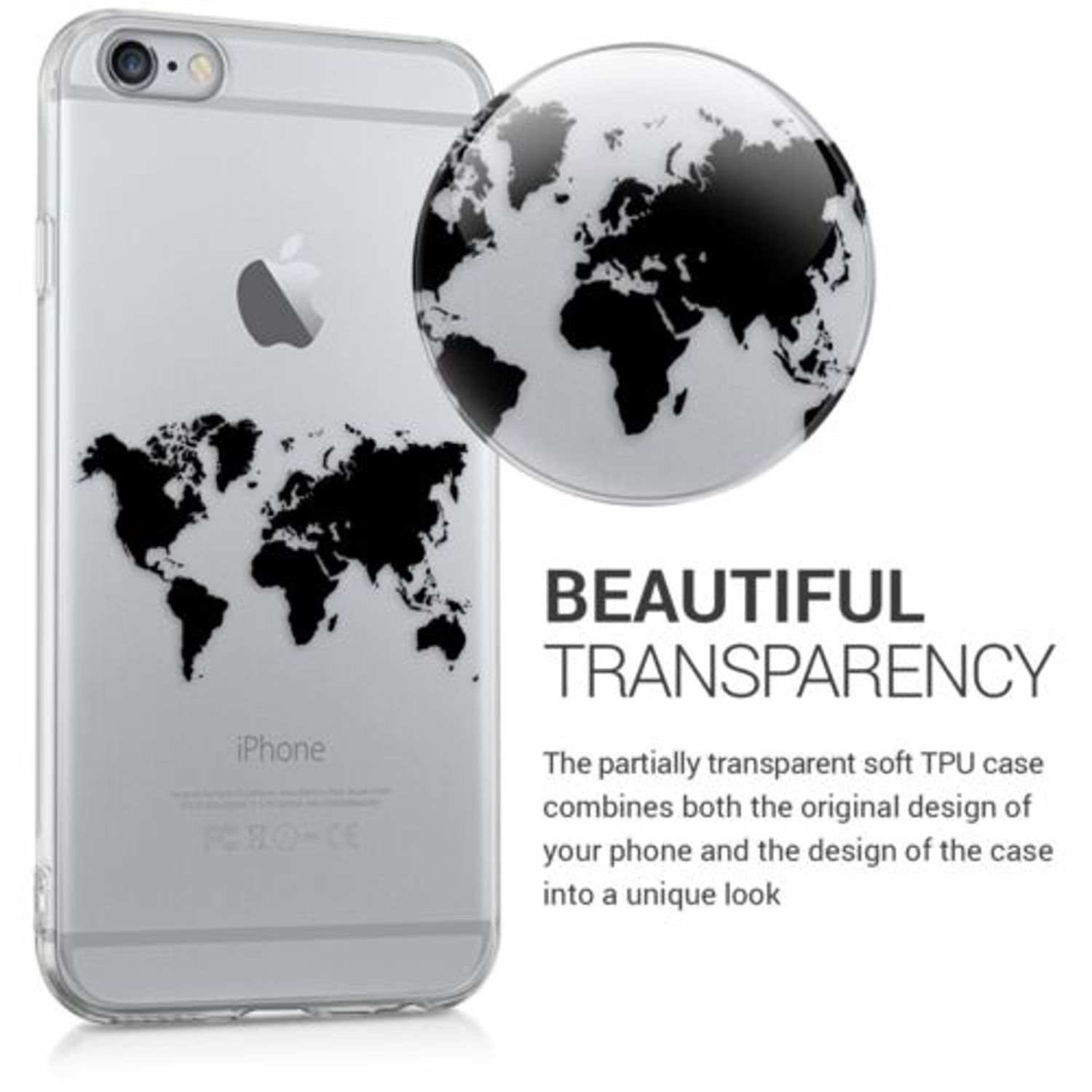 Husa pentru Apple iPhone 6/iPhone 6s, Silicon, Negru, 39429.17 fotografia produsului View 5 L