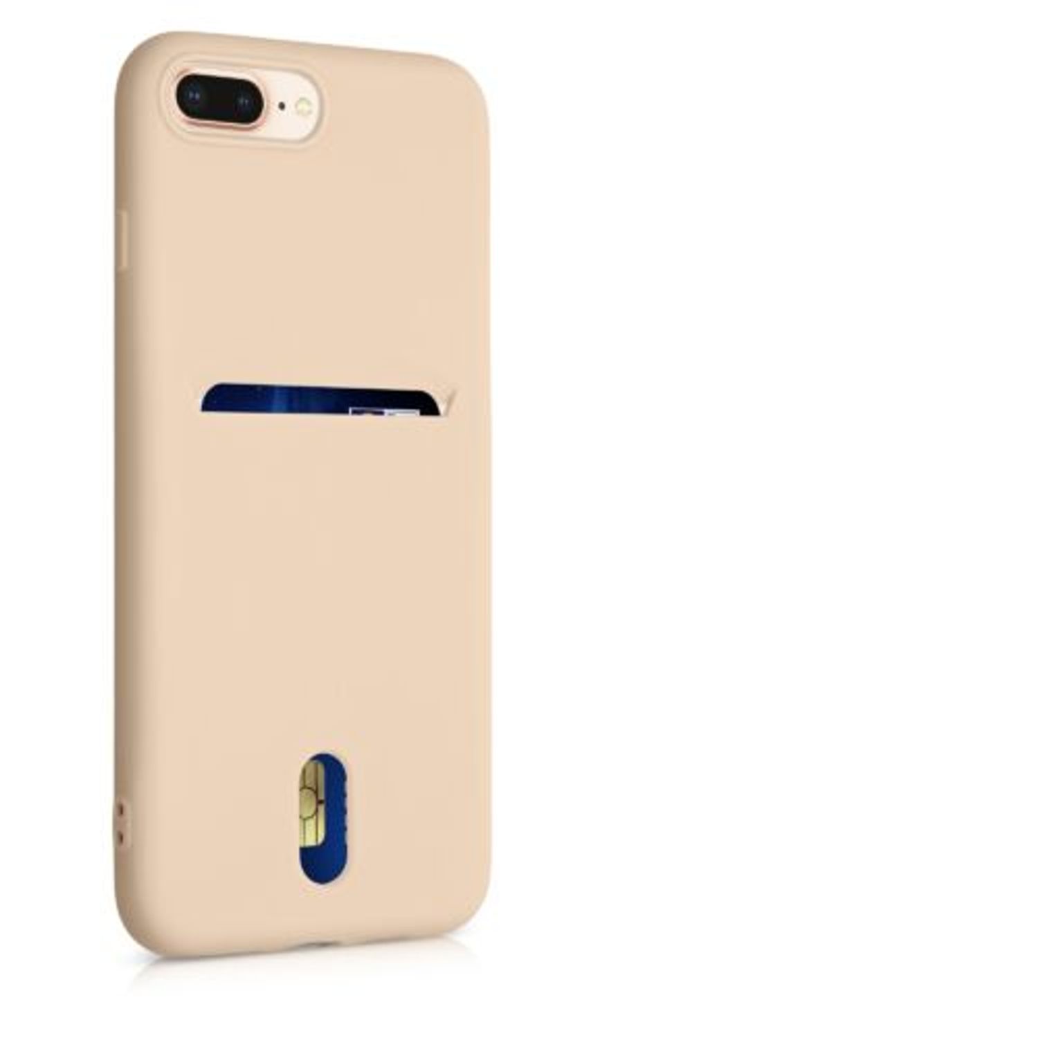 Husa pentru iPhone 8 Plus/iPhone 7 Plus, Silicon, Crem, 49102.154 fotografia produsului View 11 L