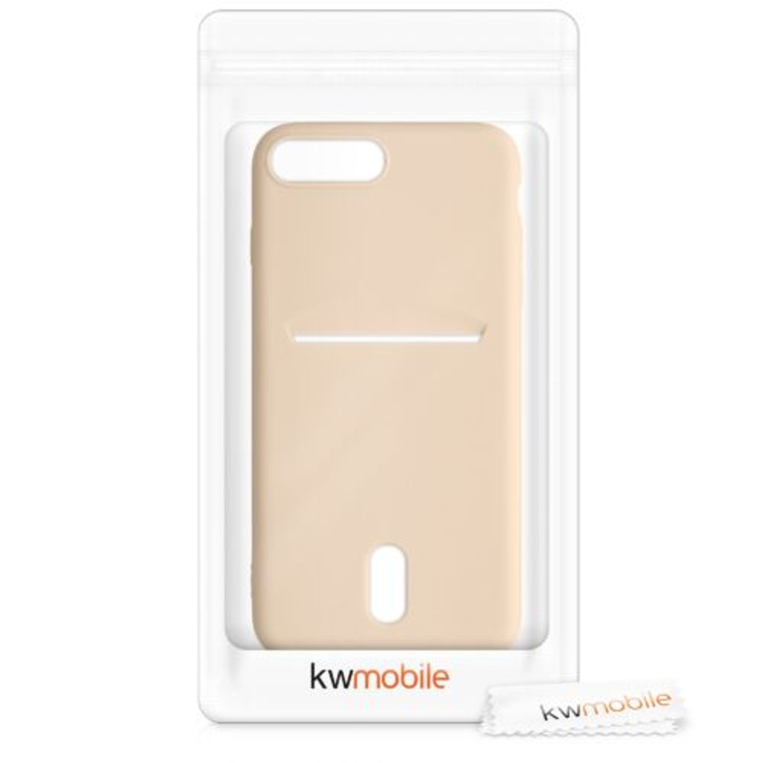 Husa pentru iPhone 8 Plus/iPhone 7 Plus, Silicon, Crem, 49102.154 fotografia produsului View 12 L