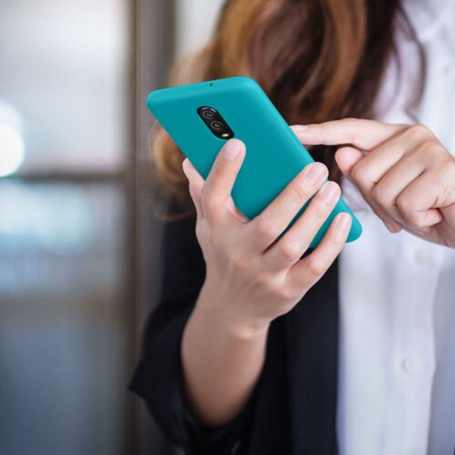 Husa pentru OnePlus 6T, Silicon, Albastru, 46316.205 fotografia produsului View 8 L