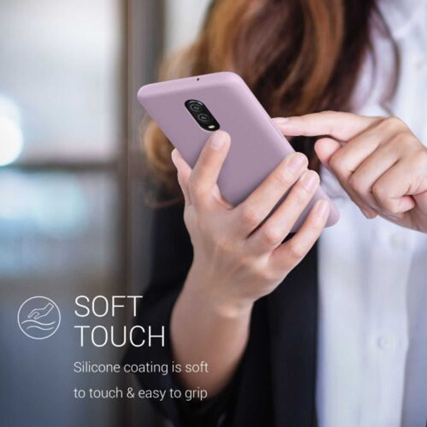 Husa pentru OnePlus 6T, Silicon, Mov, 46316.140 fotografia produsului View 4 L