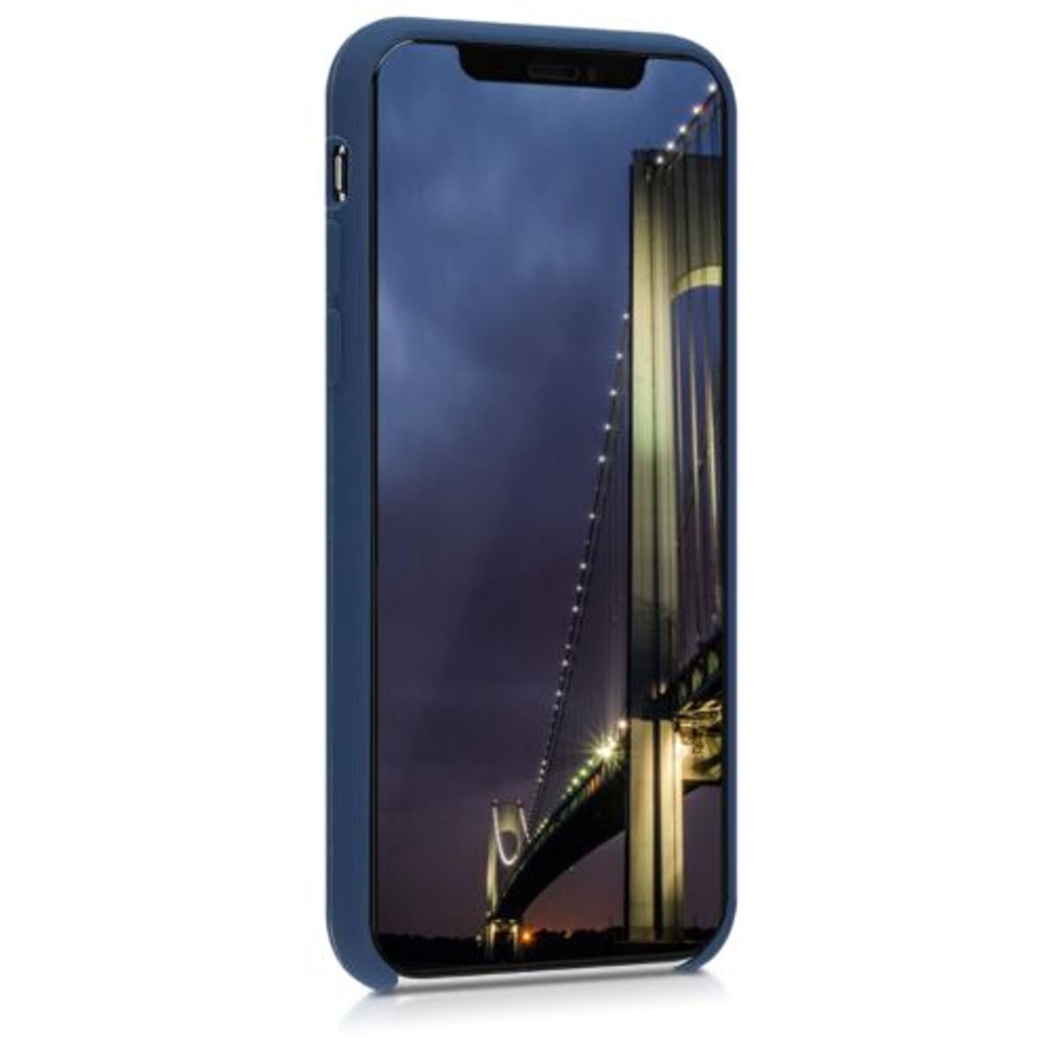 Husa pentru Apple iPhone X/iPhone XS, Silicon, Albastru, 46313.116 fotografia produsului View 4 L