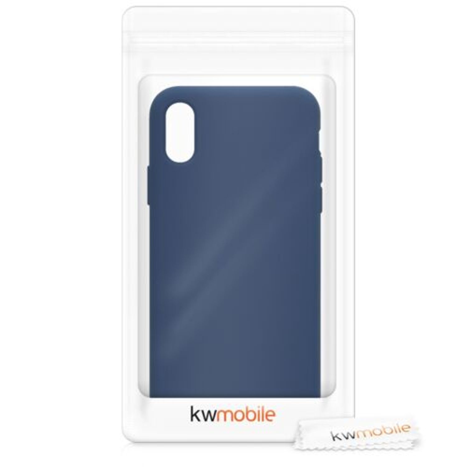 Husa pentru Apple iPhone X/iPhone XS, Silicon, Albastru, 46313.116 fotografia produsului View 6 L