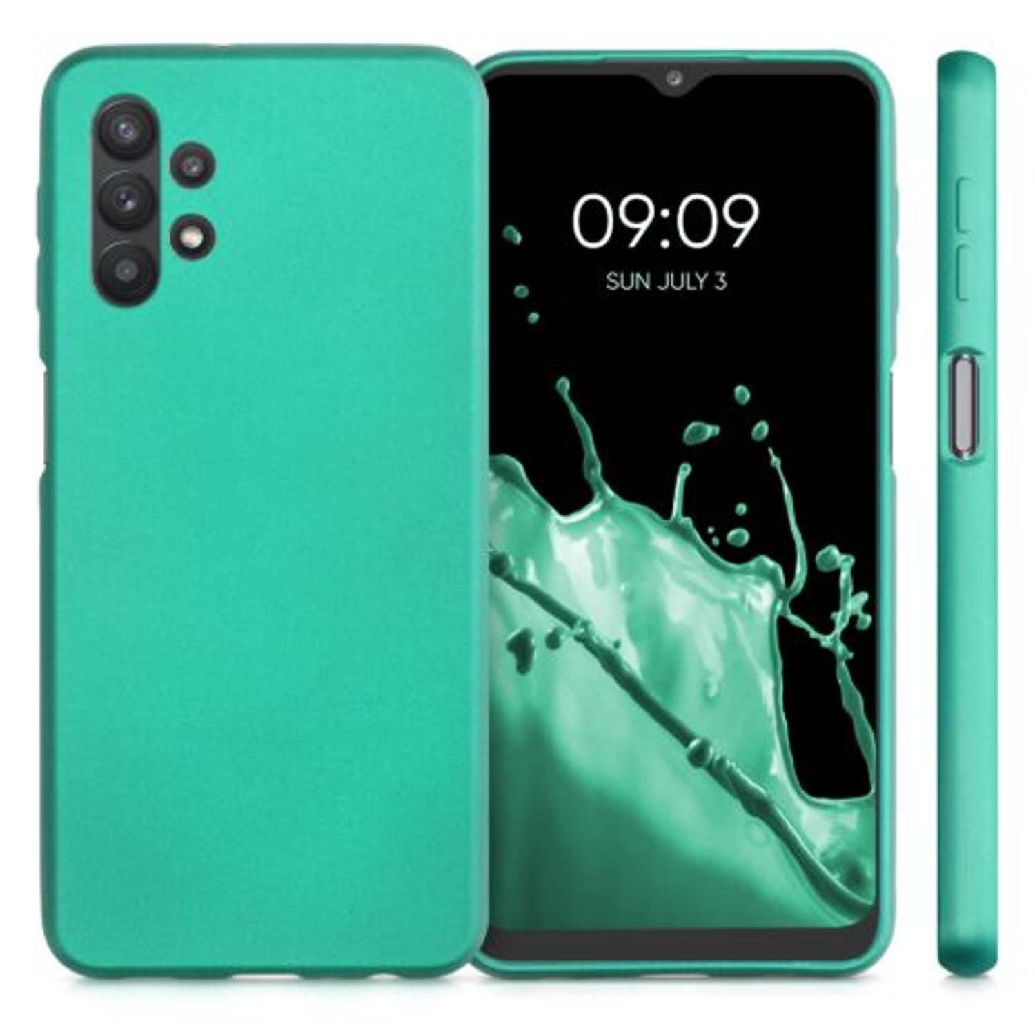 Husa pentru Samsung Galaxy A32 5G, Silicon, Verde, 54329.128 fotografia produsului View 2 L