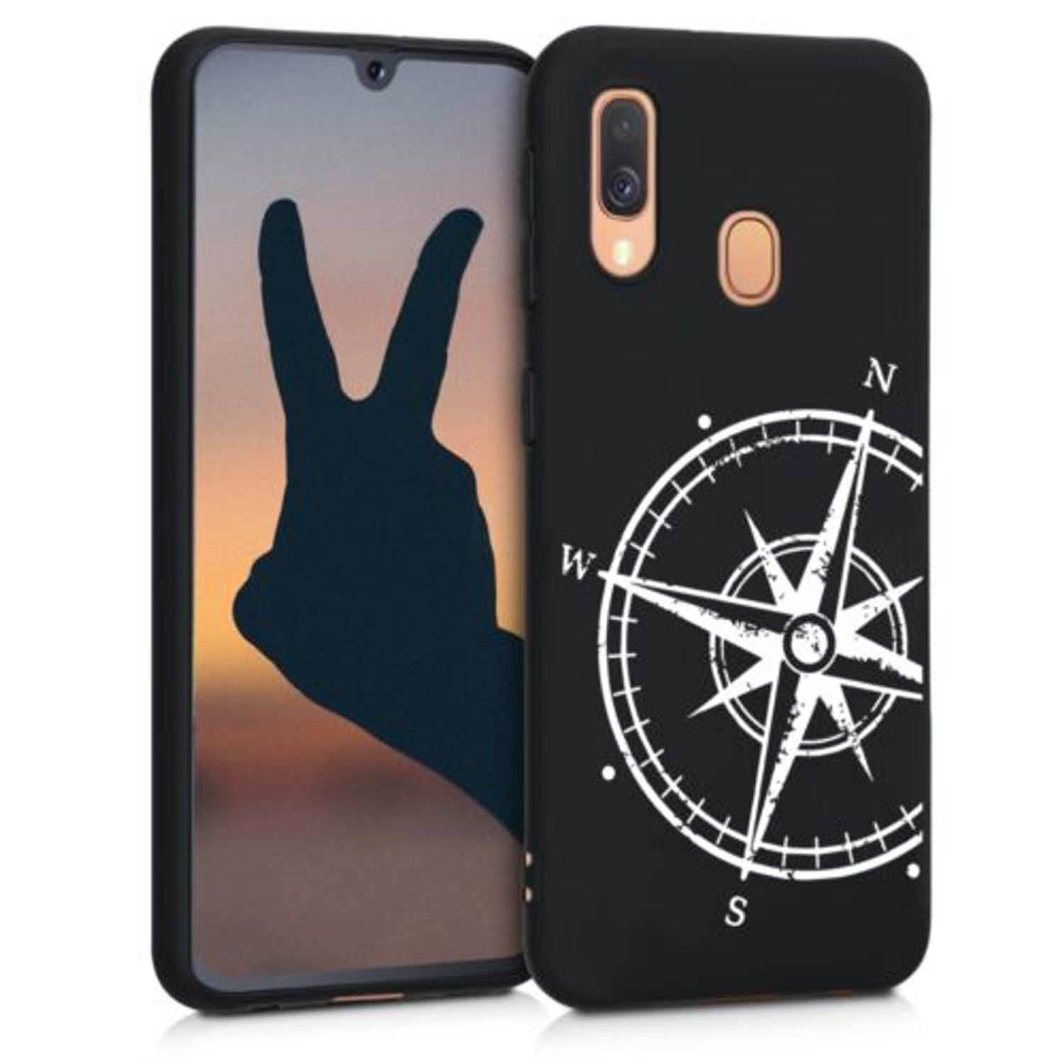 Husa pentru Samsung Galaxy A40, Silicon, Negru, 49523.03 fotografia produsului