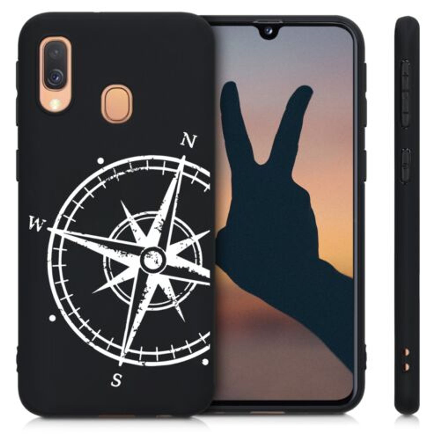 Husa pentru Samsung Galaxy A40, Silicon, Negru, 49523.03 fotografia produsului View 2 L
